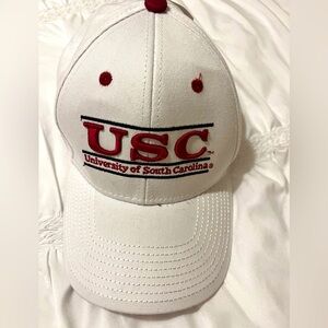 Headwear by the Game NWT USC white/garnet South Carolina embroid. adjustable hat